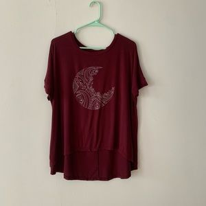 Soft Maroon T-Shirt from American Eagle